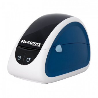 Термопринтер липких этикеток Mertech Mprint LP58 EVA RS232-USB White & blue